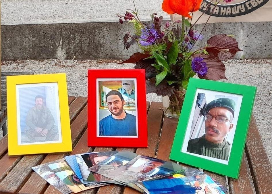A la mémoire des trois internationalistes tombés à Bakhmout
