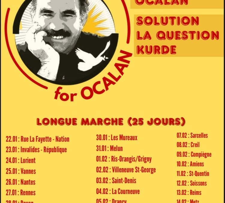 FRANCE | Longue marche pour la libération d’Abdullah Öcalan